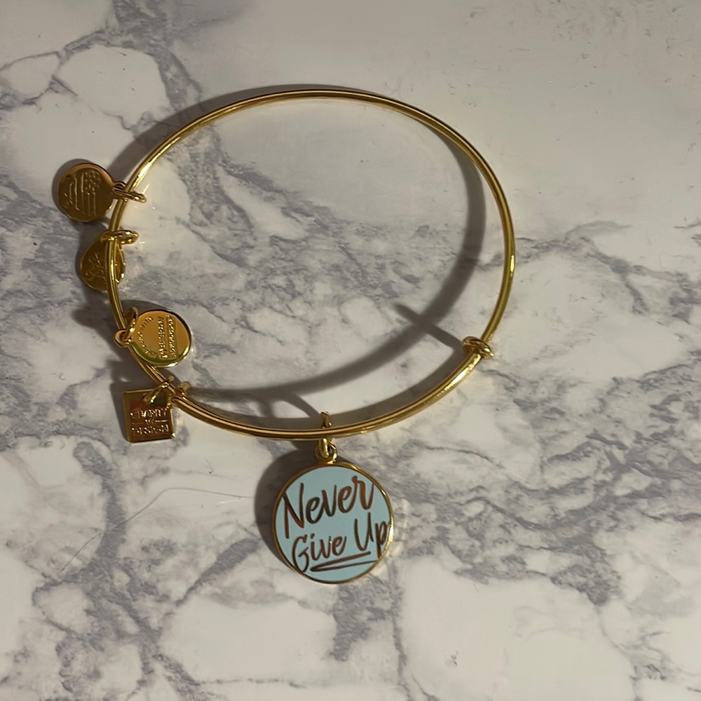 Gold alex and Ani bracelet